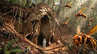 Inside A Giant Underground Wasp Nest What Happens When You Get Too Close Part 1
