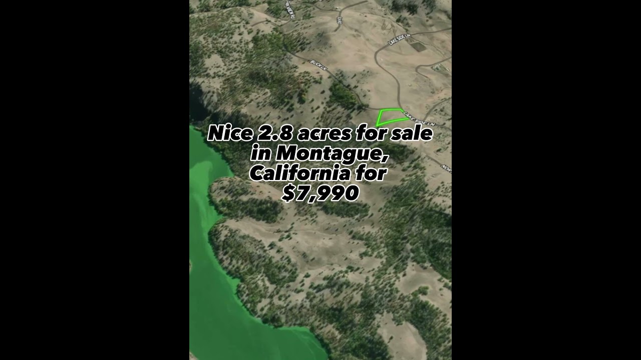 2.8 acres in California for $7,990 