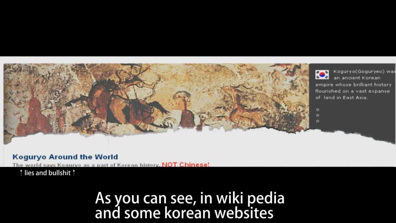 Korean history distortion YouTube