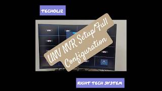 UNV NVR (Network Video Recorder) Setup.#uniview #nvr #cccamera #viralshorts