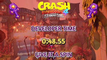 Crash 4 Developer Times: Give It A Spin In 0:48.55