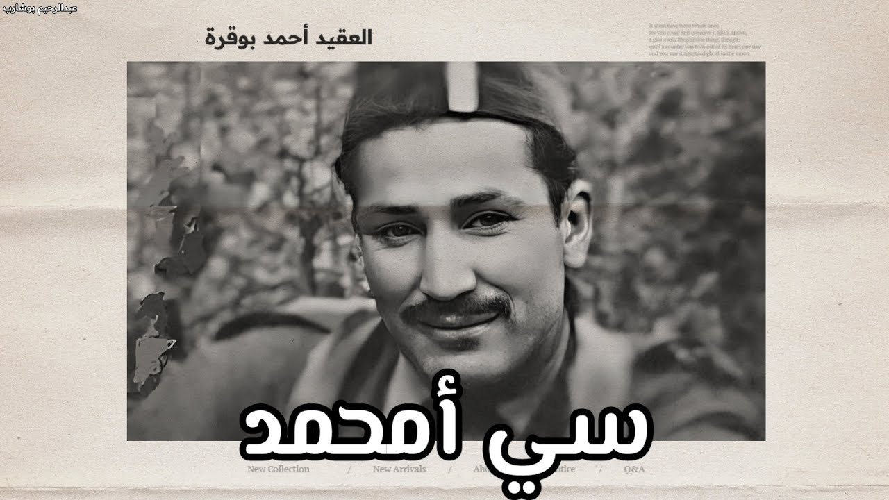 شهداء ثورة التحرير الجزائرية :لمحة حول الشهيد العقيد أحمد بوقرة المدعو سي أمحمد