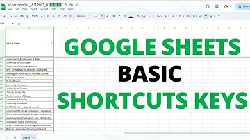 Use Basic Google Sheets Shortcut Keys - Verified Guide