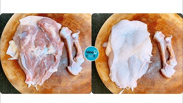 Cách lọc xương gà cực kỳ đơn giản, đùi gà không bị rách, xương không dính thịt | moon cook ムーンクック