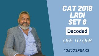 CAT 2018 LRDI Set 6 ( Slot 1) | Fuel Contamination Q55 to Q58 Solved | Gejo Speaks