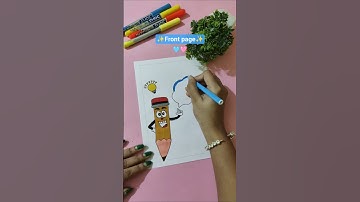 Easy aesthetic front page design #shorts #youtubeshorts #frontpage #borderdesign #art #ytshorts