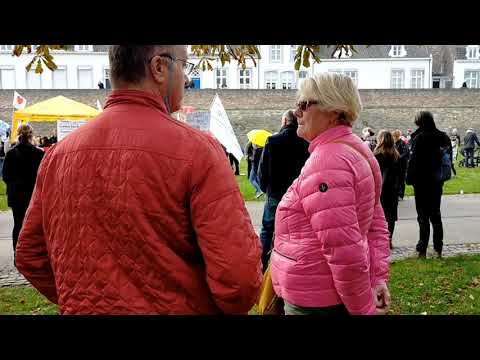 Demonstration against the corona measures in Maastricht the Netherlands in Europe.