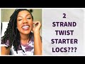 STARTING LOCS with 2 STRAND TWISTS...THE TEA.