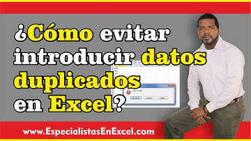 ¿Cómo evitar introducir datos duplicados en Excel con Validación de datos en Excel?