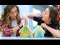 Gingerbread House Challenge | 12 Days of Vlogmas {Day 7} | Brooklyn and Bailey
