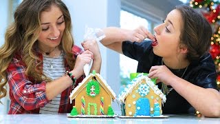 Gingerbread House Challenge | 12 Days of Vlogmas {Day 7} | Brooklyn and Bailey