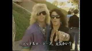 RATT Stephen&Robbin Back stage '85