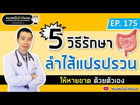 5 วิธีรักษาลำไส้แปรปรวน ถ่ายอุจจาระบ่อย | เม้าท์กับหมอหมี EP.175