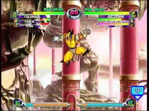 MvC2 Online (360): Brett (Cha/Storm/Tha) vs KhaosDragon (CapAm/Gam/Wolv) 14 .:6.19.10:.