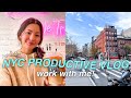 Productive Work Day In My Life In NYC | work at a coffee shop with me &amp; how I prepare for podcasts!