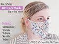 How to sew a NO GAP - DIY Medical Face mask step-by-step Tutorial with Free Printable Pattern