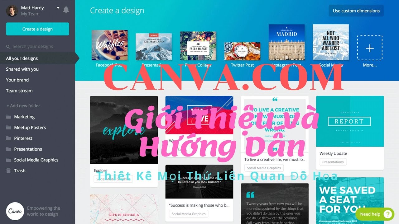 canvas  New Update  Giới Thiệu Và Hướng Dẫn Sử Dụng Canva - Biết sử dụng sau 15 phút