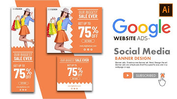 Google Ads Banner Design In Illustrator | Fashion Web Banner
