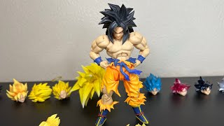 SH FIGUARTS SON GOKU LEGENDARY SUPER SAIYAN | ALL HEAD SWAPS #goku #dbz