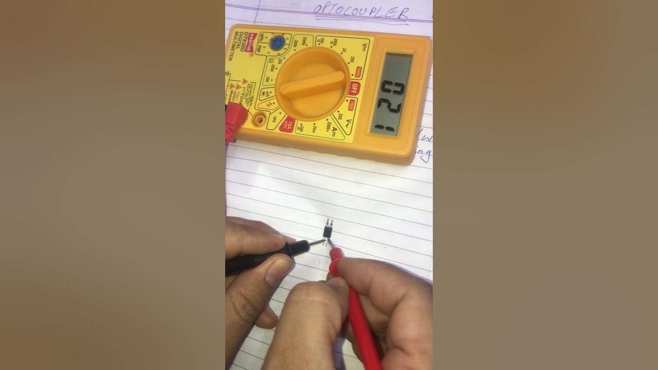 how to check optocoupler with multimeter YouTube
