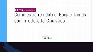 Famous Come estrarre i dati di Google Trends relativi a modelli di automobile con InToData for Analytics Profile