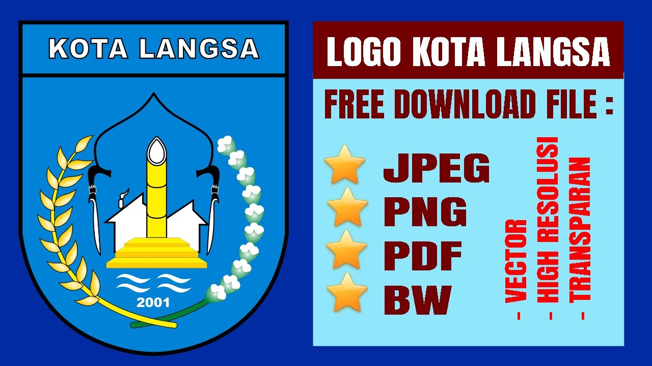 Redesign Logo Kota Langsa | AdobePhotoshop | LogoDownloadLink | VideoMusicRelaxation