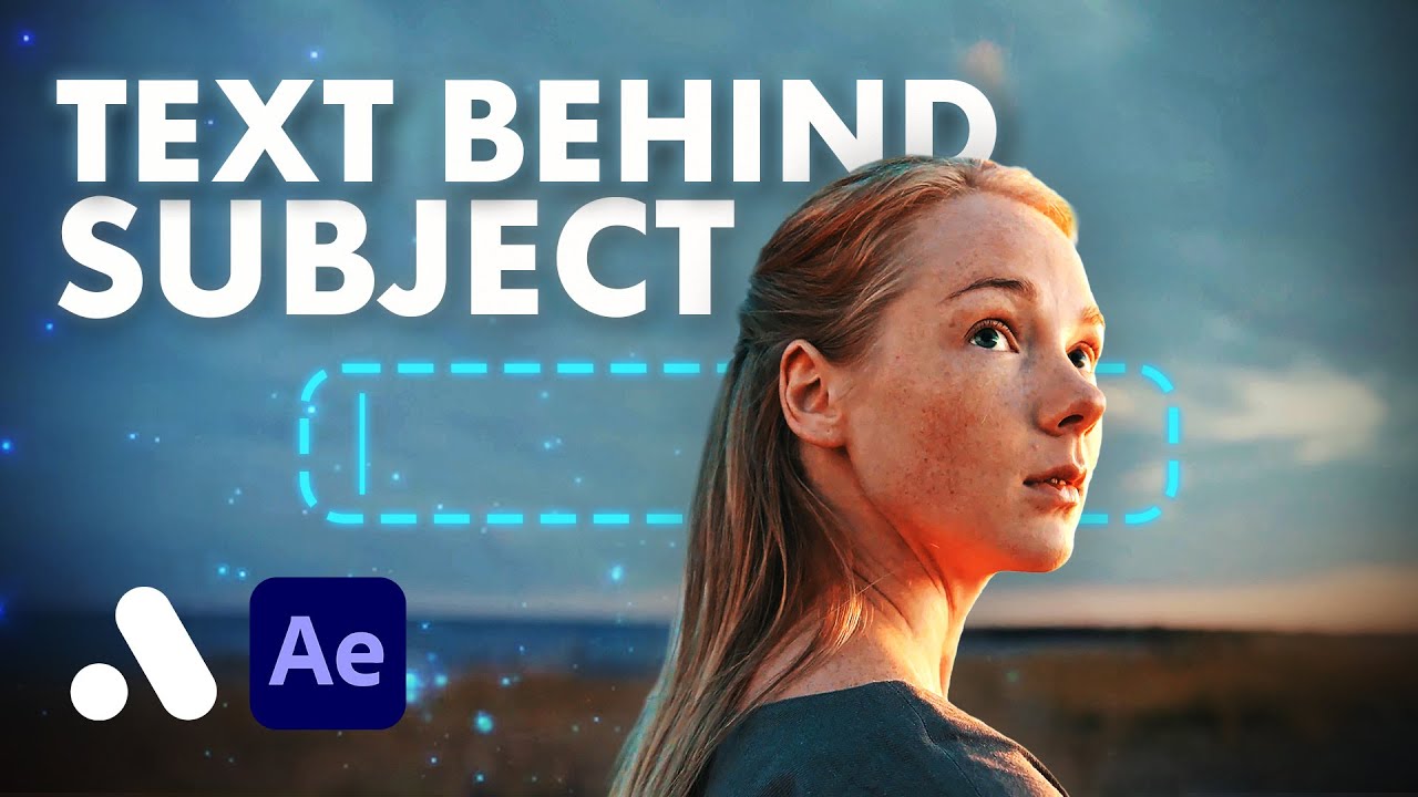 Как разместить текст за объектом в After Effects (без плагинов)