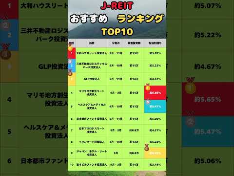 【最新版】J-REITおすすめランキングTOP10