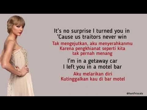 Taylor Swift - Getaway Car  Lirik Terjemahan 