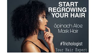 SPINACH ALEO HAIR MASK - Start Regrow Hair the Organic Way screenshot 1