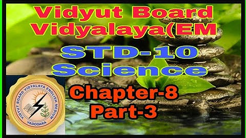 1062.Std-10,Science,Chapter-8, Part-3 | Vidyut Board Vidyalaya | BHAGYESH THAKKAR