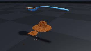 Simulating ice cream in Newton with Material Point Method (MPM), 600x speedup