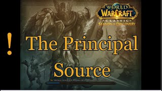 The Principal Source  - WOW Classic Quest - SoD World of Warcraft Classic