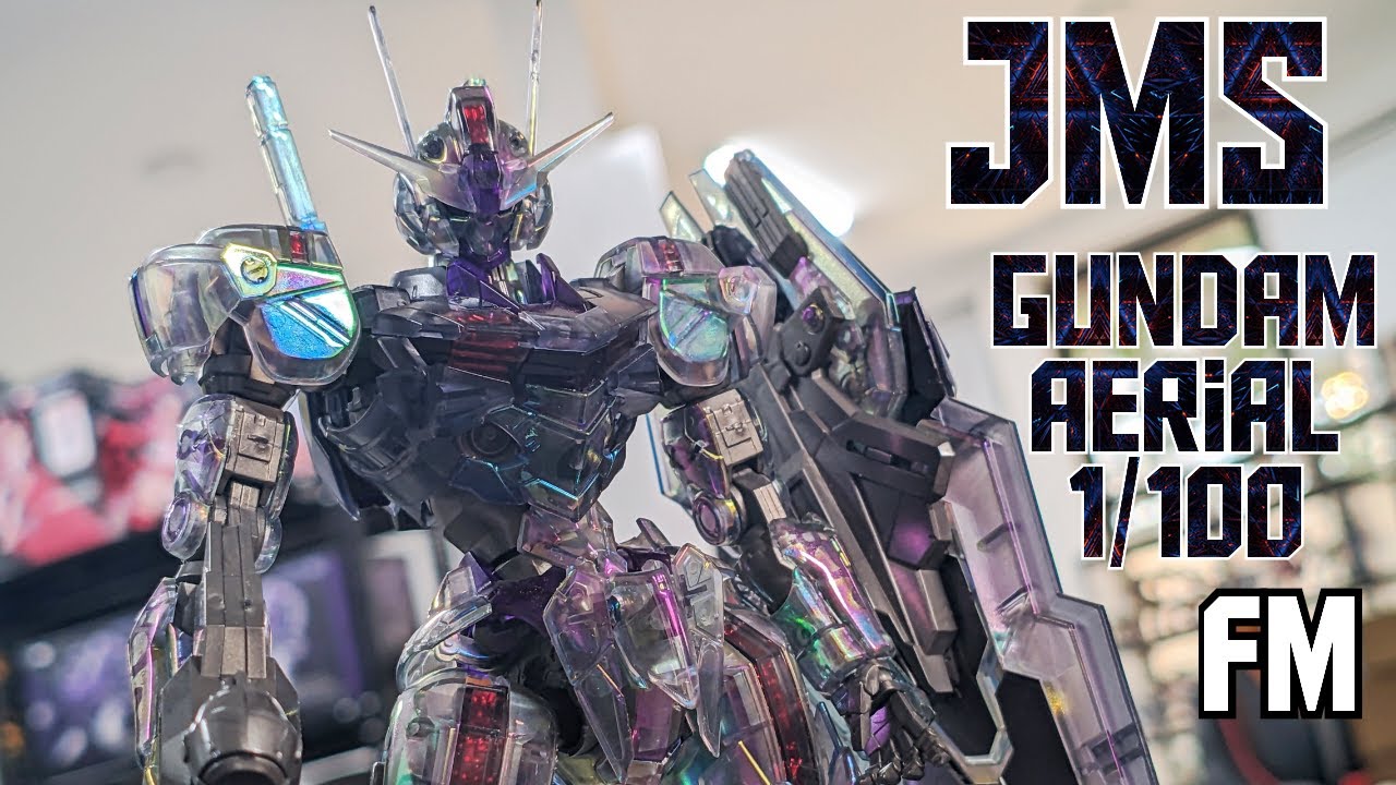 Набор для сборки модели самолета Gundam Aerial Gundam в масштабе 1/100 (прозрачная призма). Быстр...