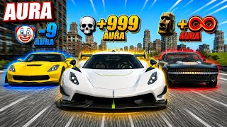 😱 -9 AURA vs +999 AURA vs ∞ AURA! Which Car Wins? screenshot 4