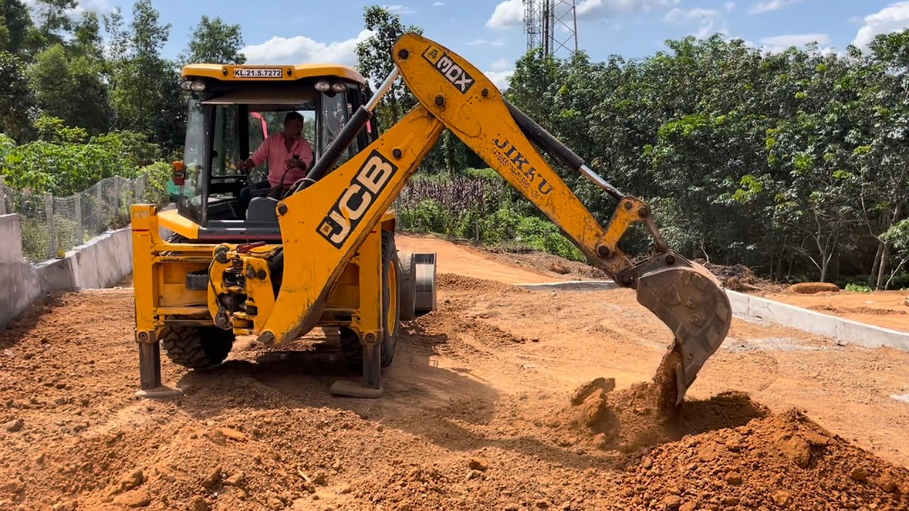 Jcb 3dx digging and lifting hard powdered soil #jcb #jcb3dx #jcbbackhoe ...