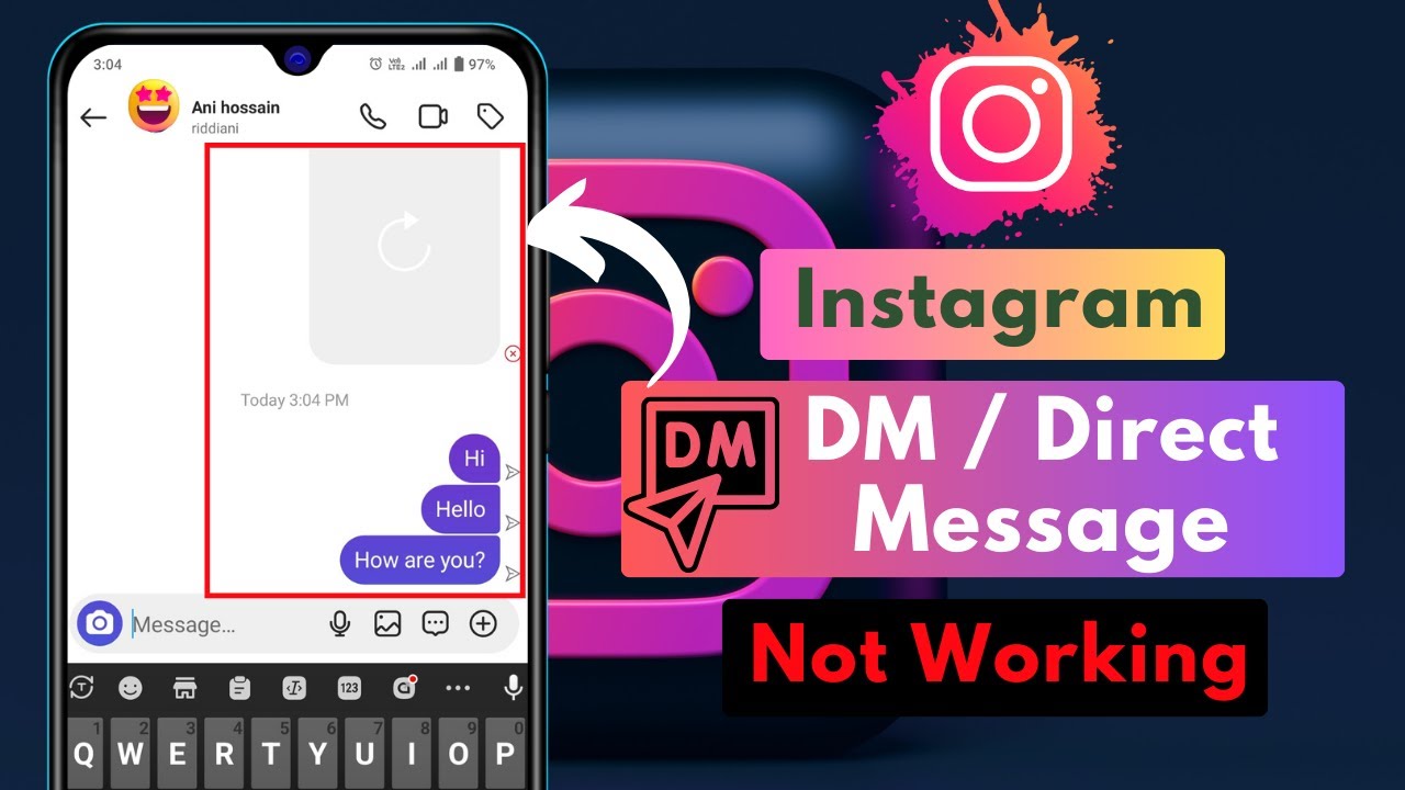 Fix Instagram Direct Message not Working | Instagram DM not Loading/Showing | Instagram DM issues