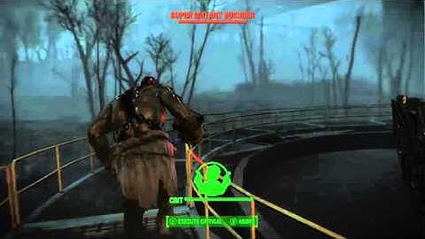 Fallout 4: Super Mutant Premature Suicide (Nice Angle)