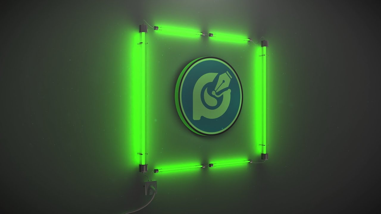 3D Neon Lights Logo Intro After Effect Template Free Download YouTube
