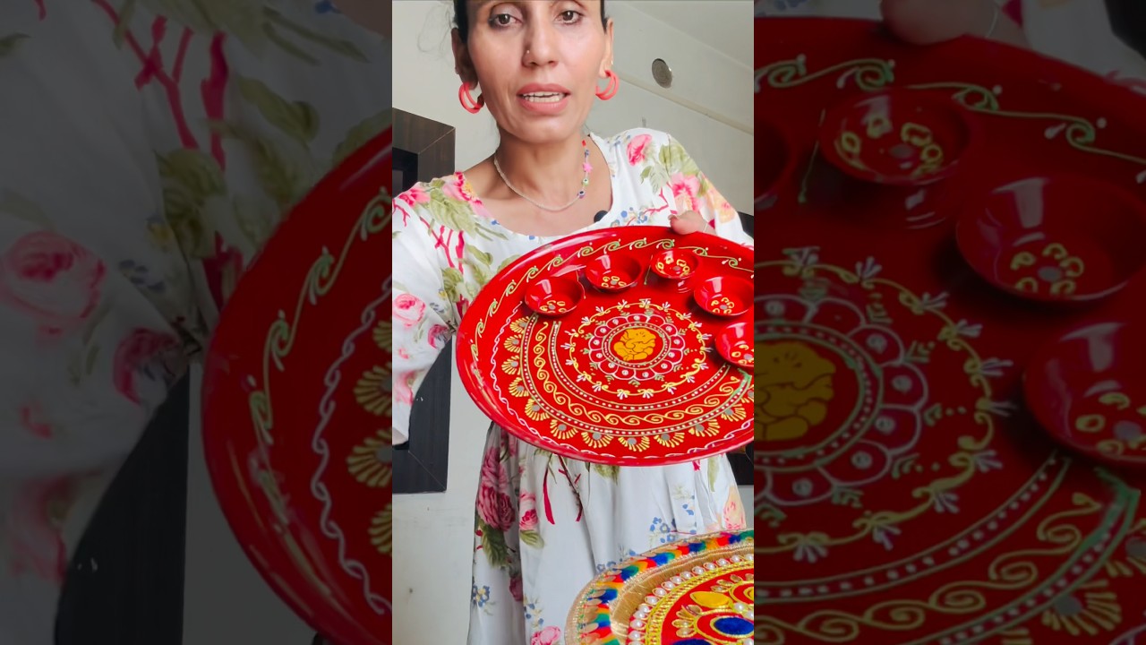 pooja thali for diwali / ghamu saran / Best Pooja Thali 