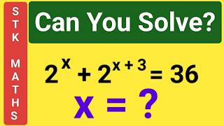 Basic Maths Solve 2x  2x3  36 stk maths trending basicmaths