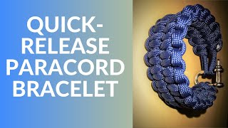 Quick release paracord survival bracelet