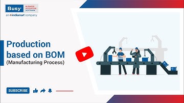 Process of Production on the basis of BOM (English) | Manufacturing Process| BUSY