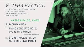 1st Doctor of Musical Arts Recital | Victor Hidalgo