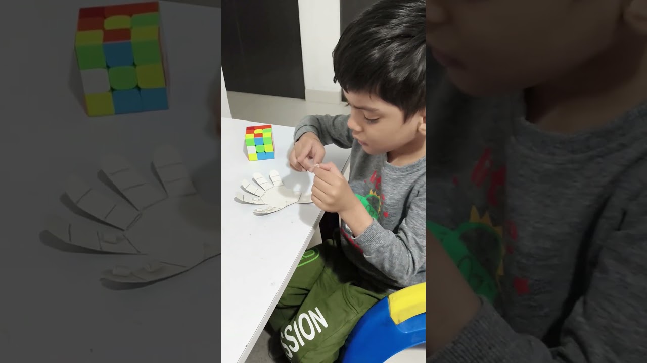 Cardboard hand Robot l kids Activities l learning hours