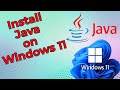 How to install java on windows 11