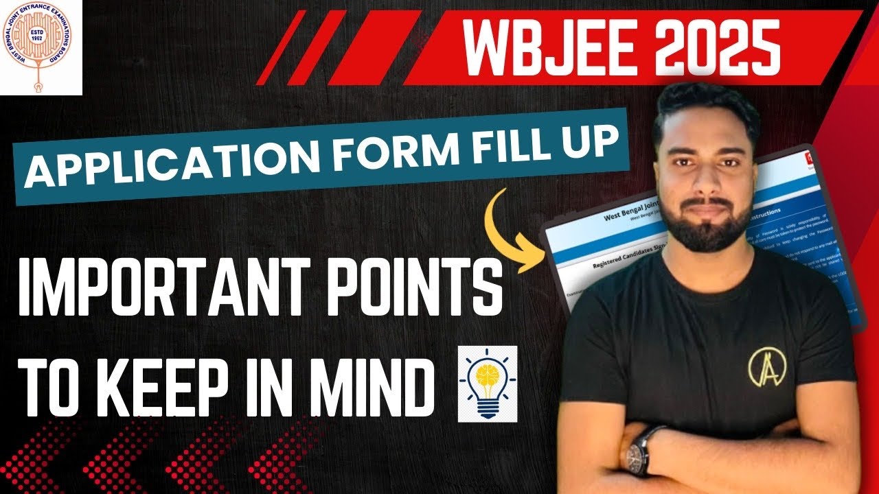 Wbjee 2025 registration form fill up process🔥| Important points to keep ...