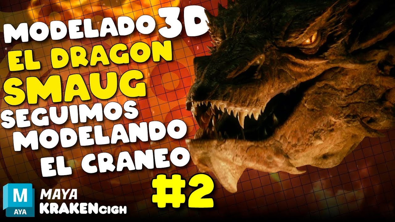 🌊Modelando 🔥DRAGÓN SMAUG🐲Seguimos modelando el Cráneo #2 