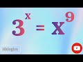United States | A nice math olympiad exponential equation 3^x = x^9