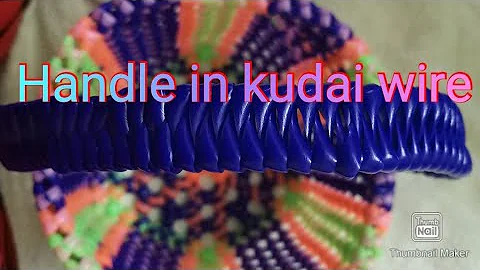 பட்டை பிடி போடுவது எப்படி / kudai wire pattai pidi / how to make handle in kudai wire